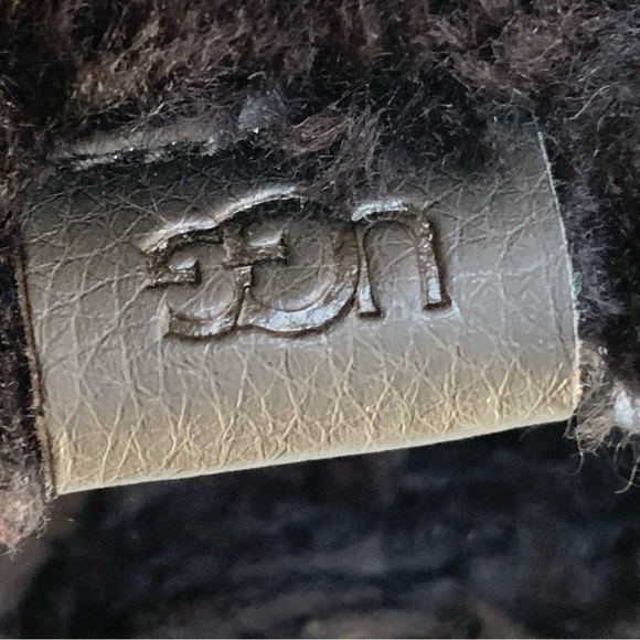 UGG Natural fuzz sugar clog faux fur fluff slippers Sz.11 - Picture 3 of 10